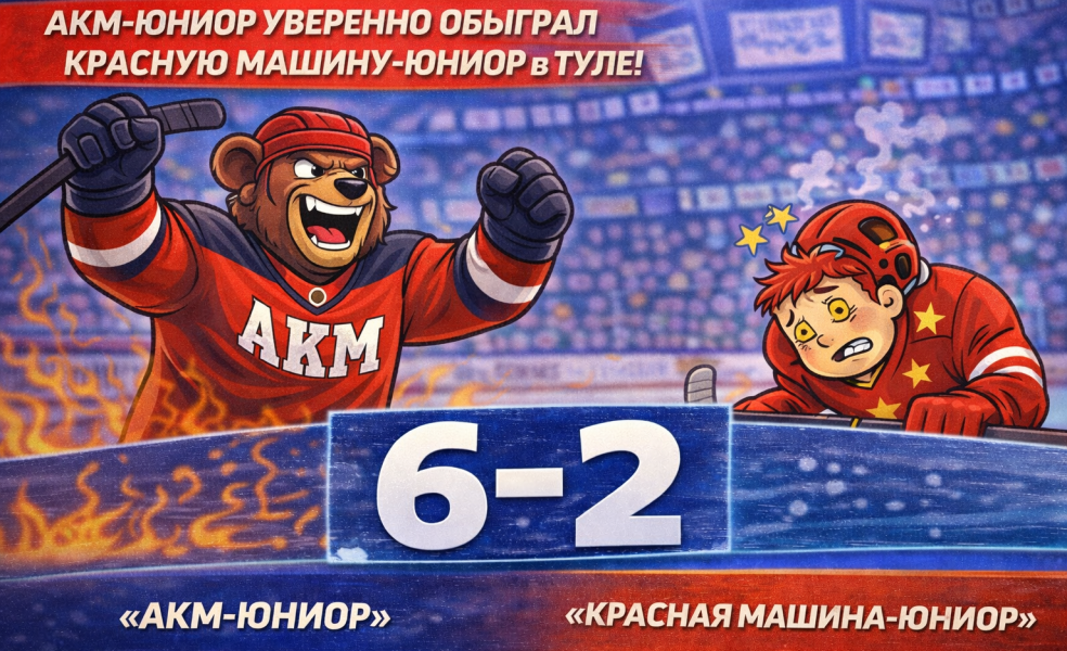 АКМ-Юниор переиграл Красную Машину-Юниор 6-2