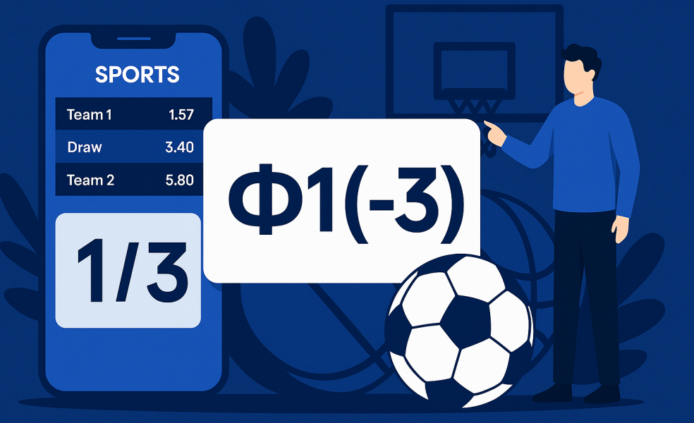 Фора 1 в ставках на спорт: что такое Ф1(-3)