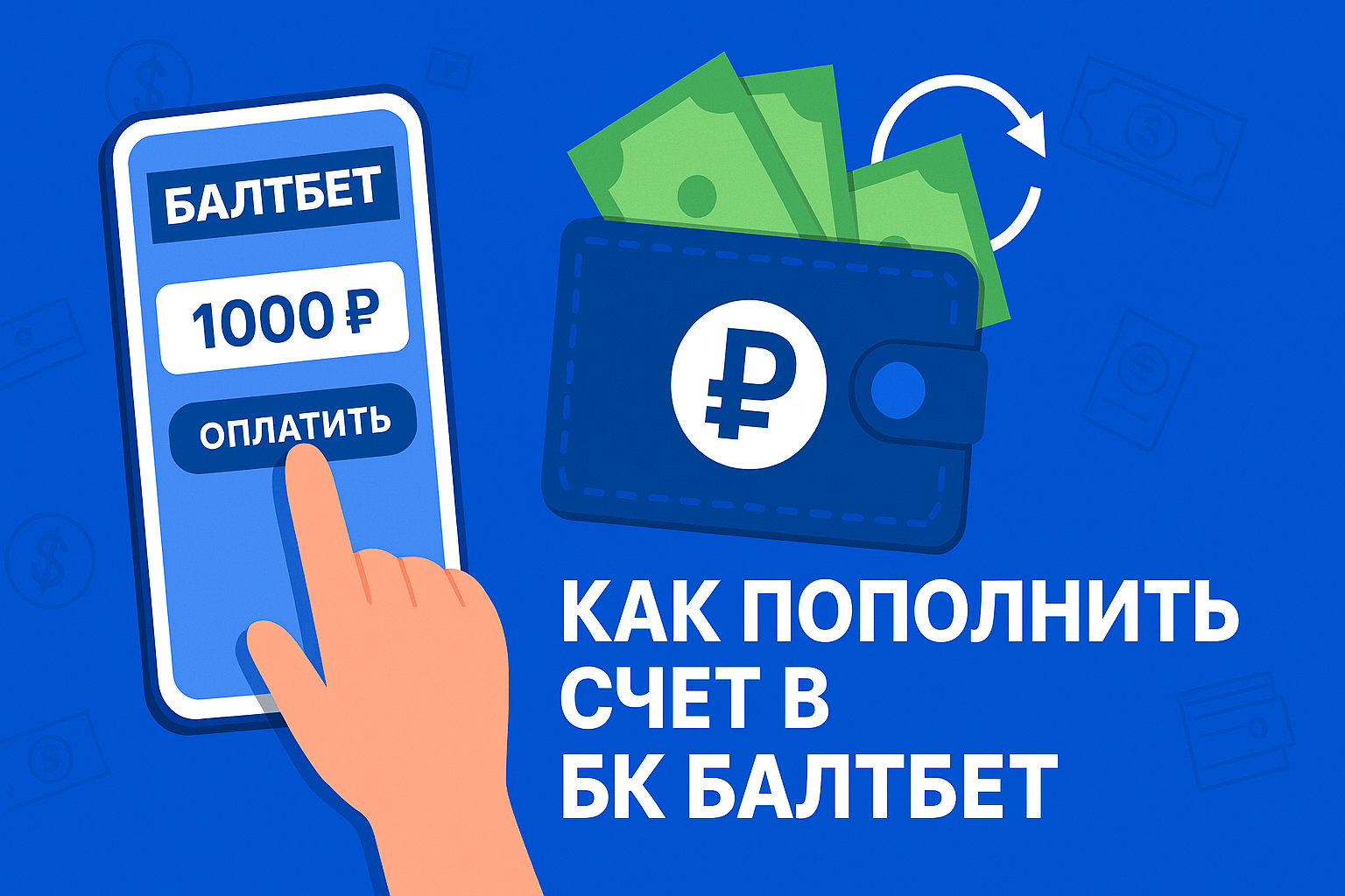 Балтбет: как пополнить счет в БК — пошаговая инструкция и лимиты