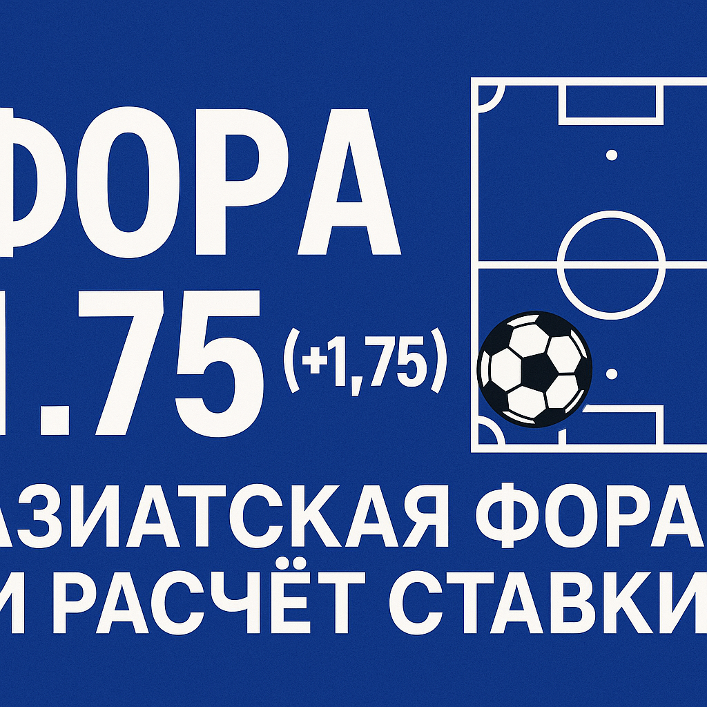 Фора 1.75 в футболе: азиатская фора и расчёт ставки