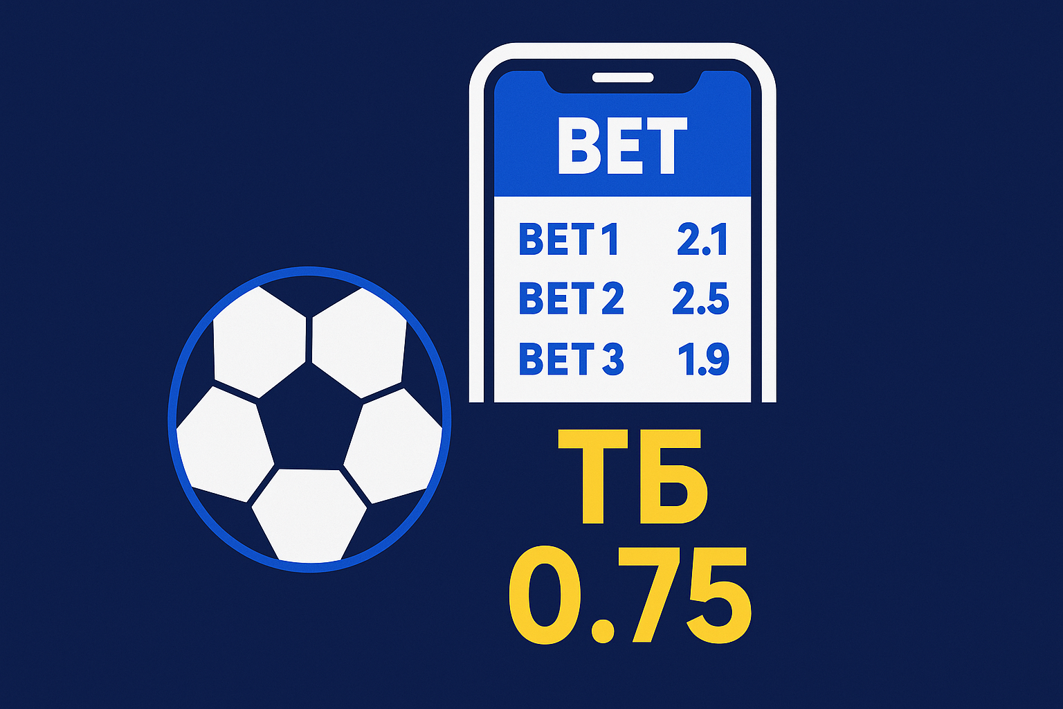 Тотал Больше 0.75: как работает ставка ТБ 0.75