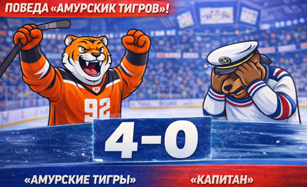 «Амурские Тигры» всухую обыграли «Капитан»