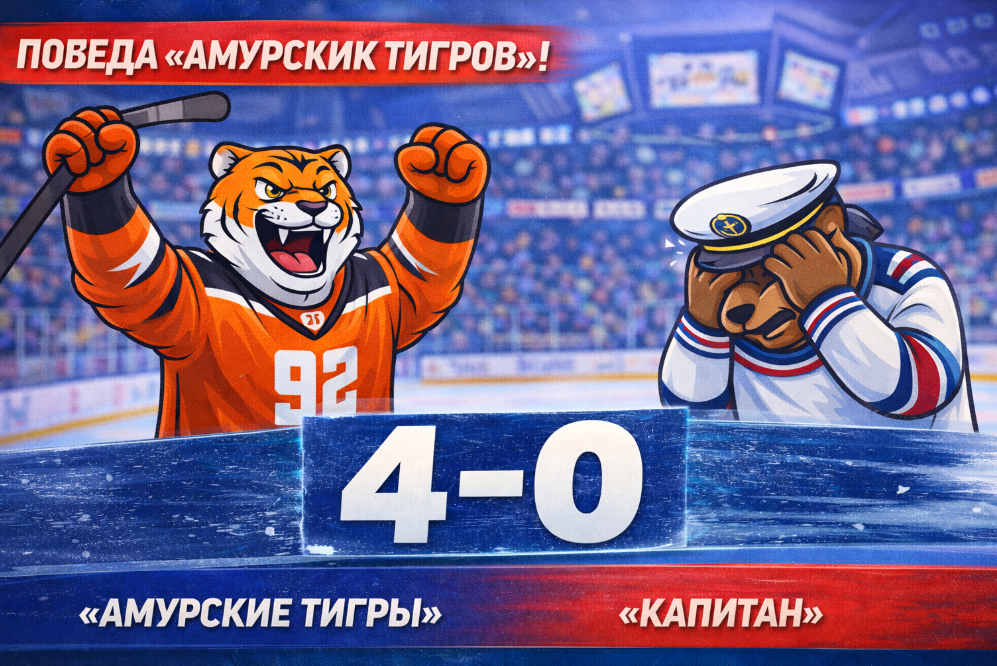 «Амурские Тигры» всухую обыграли «Капитан»