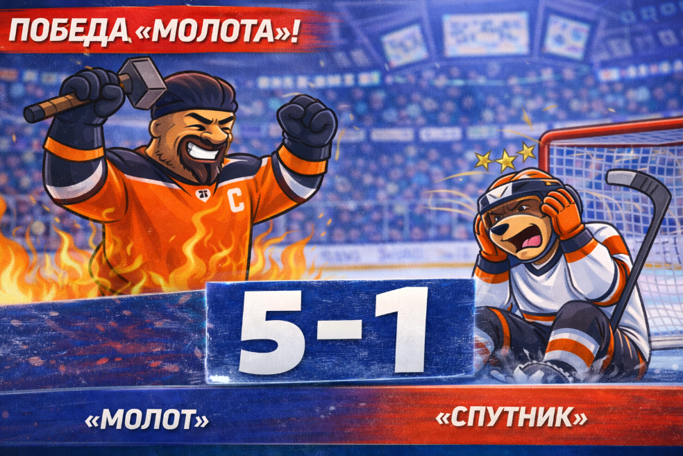 «Молот» уверенно взял реванш у «Спутника» в Перми