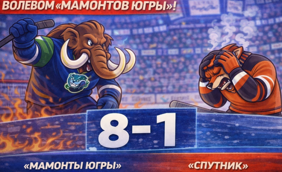 «Мамонты Югры» устроили разгром «Спутнику»