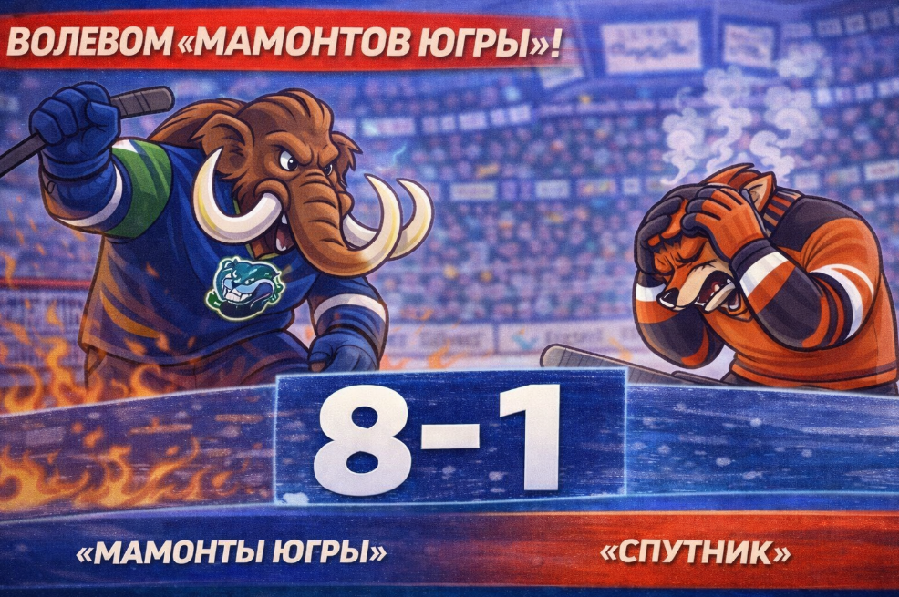 «Мамонты Югры» устроили разгром «Спутнику»