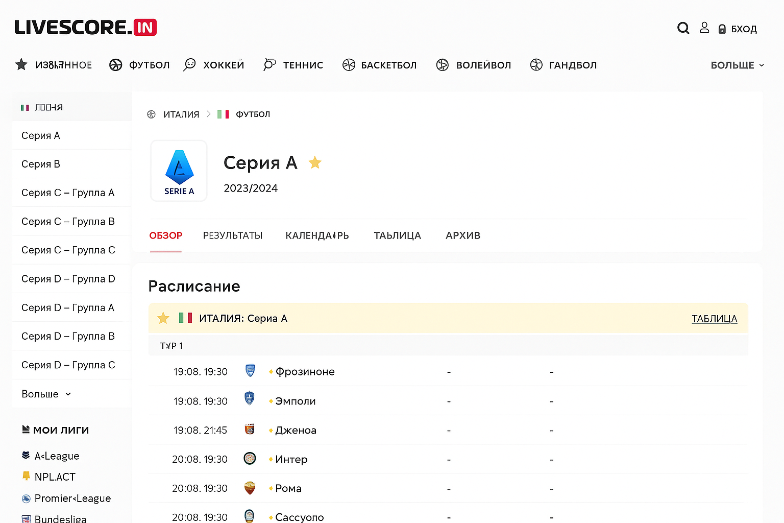Livescore и результаты матчей: обзор сервиса Livescore и результаты матчей: обзор сервиса