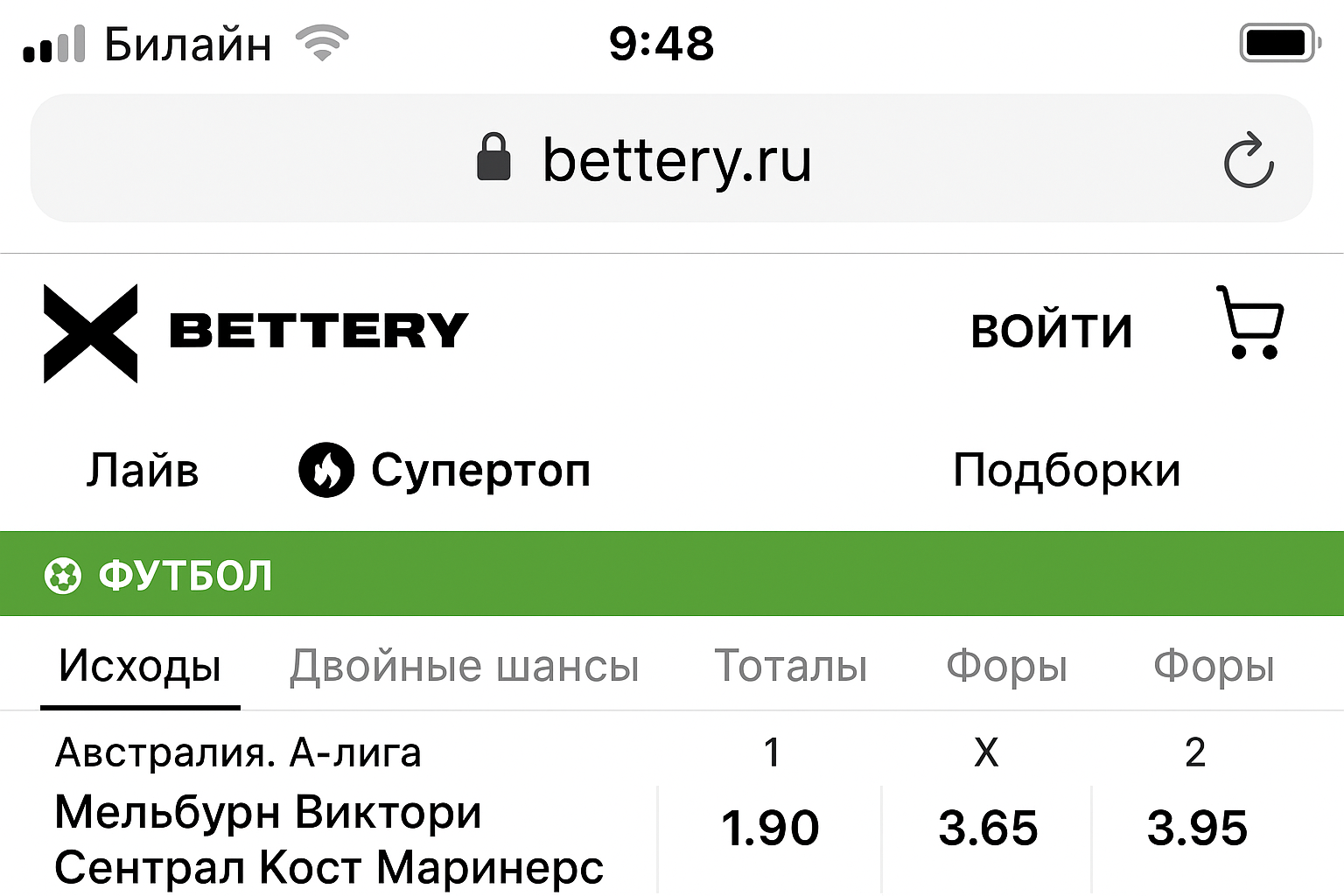 Вход в личный кабинет БК BETTERY: способы авторизации и доступ Вход в личный кабинет БК BETTERY: способы авторизации и доступ