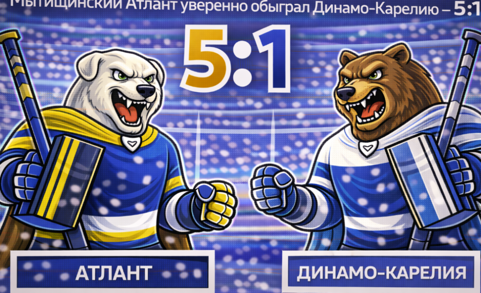 «Атлант» быстро снял вопросы в матче с «Динамо-Карелией»