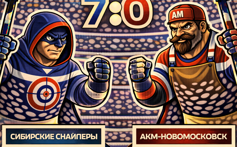 «Сибирские Снайперы» устроили разгром «АКМ-Новомосковску»