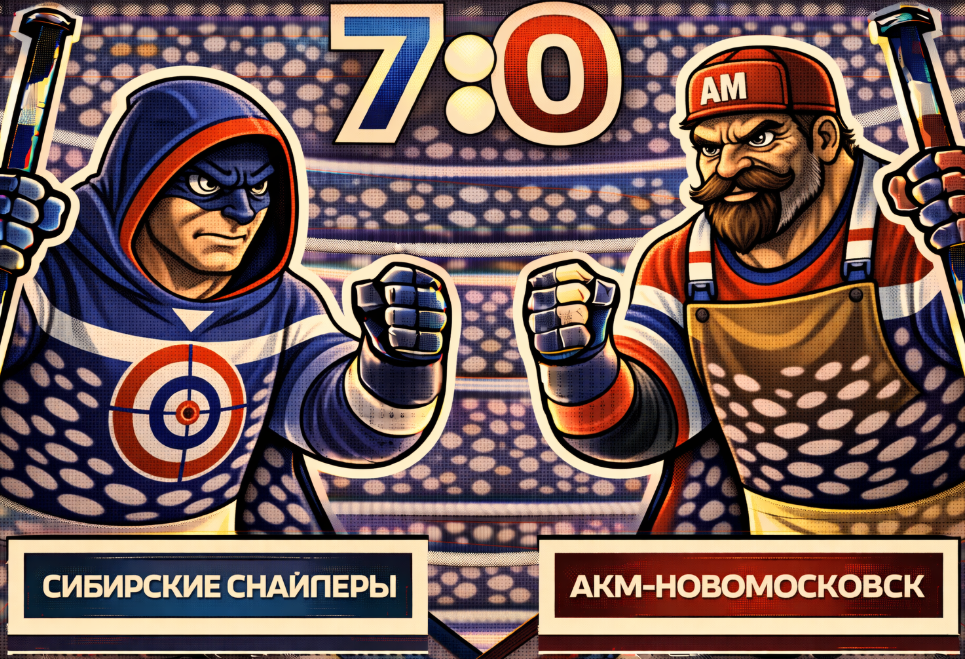 «Сибирские Снайперы» устроили разгром «АКМ-Новомосковску»