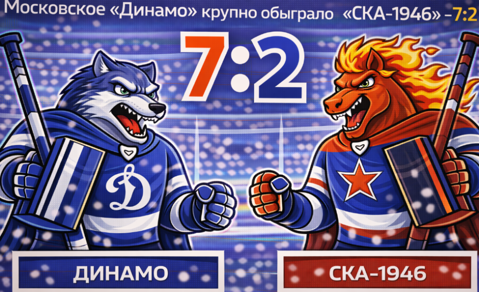 «Динамо-М» устроило разгром «СКА-1946»