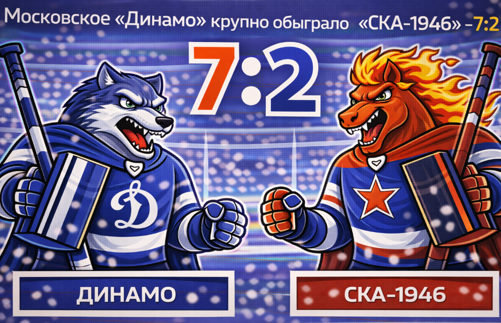 «Динамо-М» устроило разгром «СКА-1946»