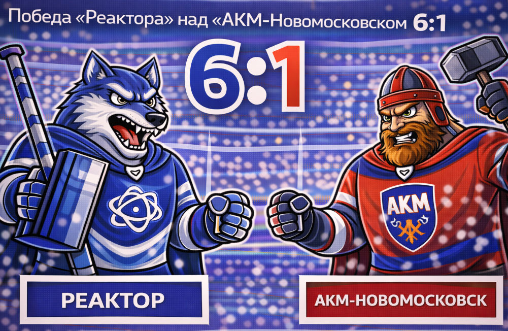 «Реактор» вновь уверенно разобрался с «АКМ-Новомосковском»