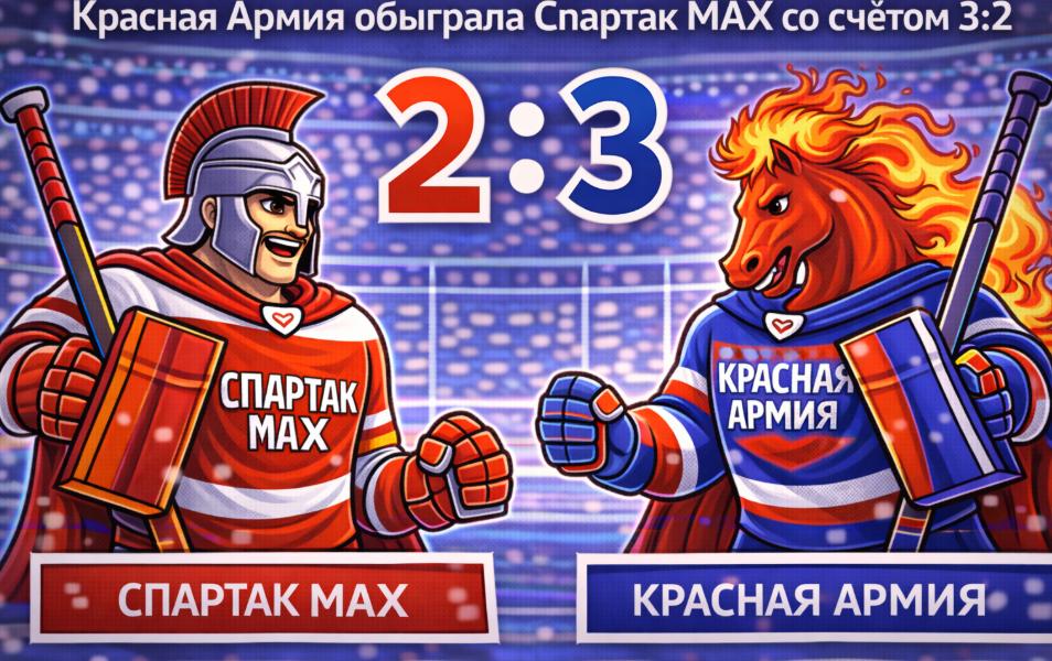 Красная Армия обыграла Спартак МАХ 3:2