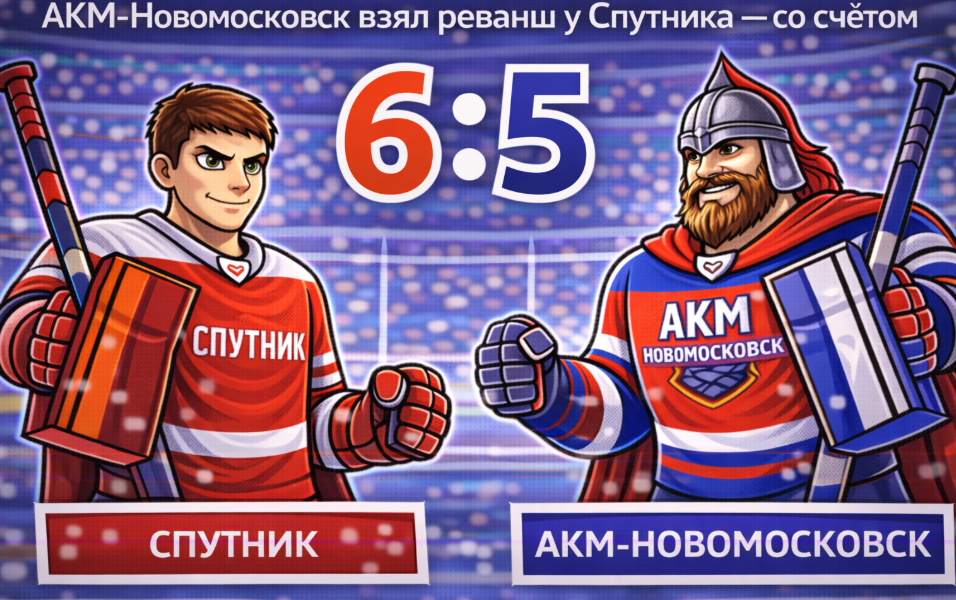 АКМ-Новомосковск дожал Спутник и сравнял счёт в серии