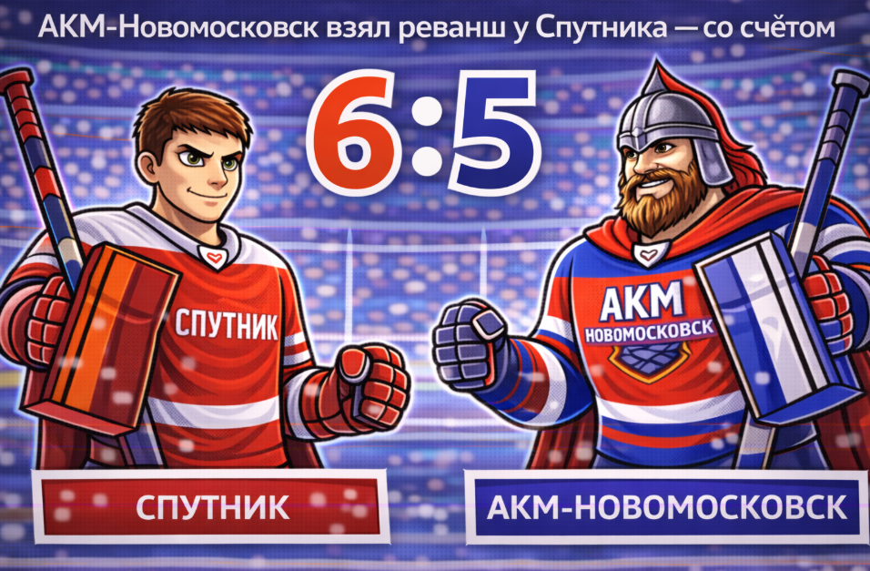 АКМ-Новомосковск дожал Спутник и сравнял счёт в серии