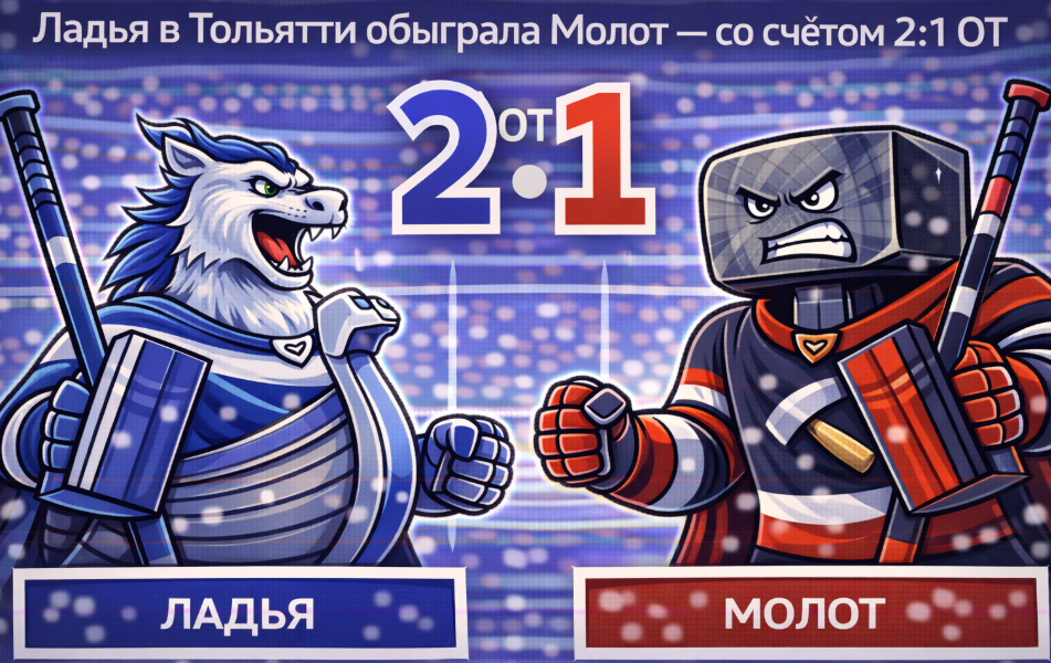 Ладья дожала Молот в овертайме и продлила победную серию