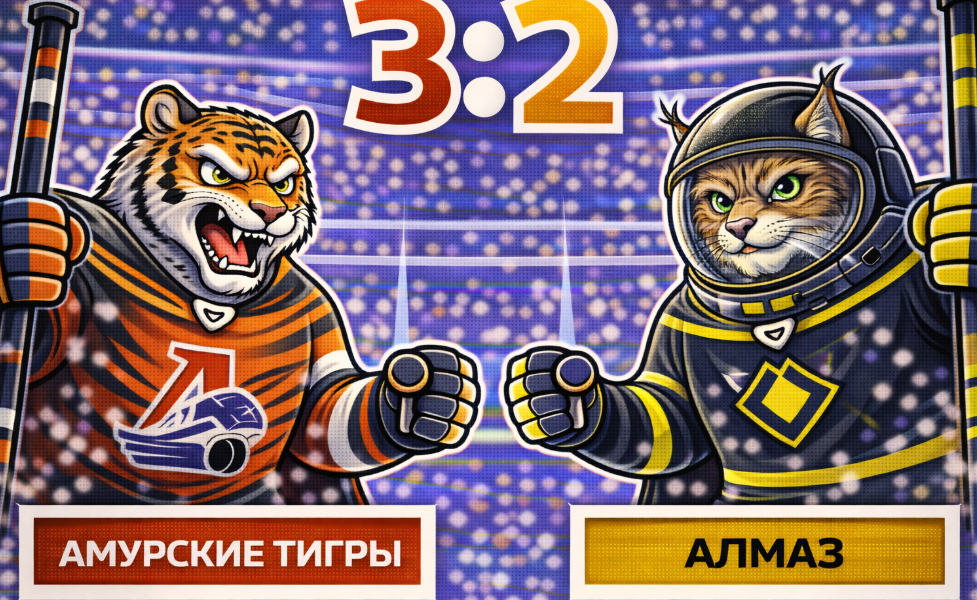 «Алмаз» перевернул матч с «Амурскими Тиграми»