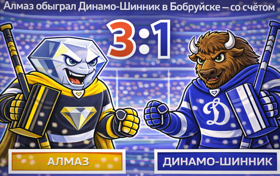 Алмаз вновь оказался сильнее Динамо-Шинника