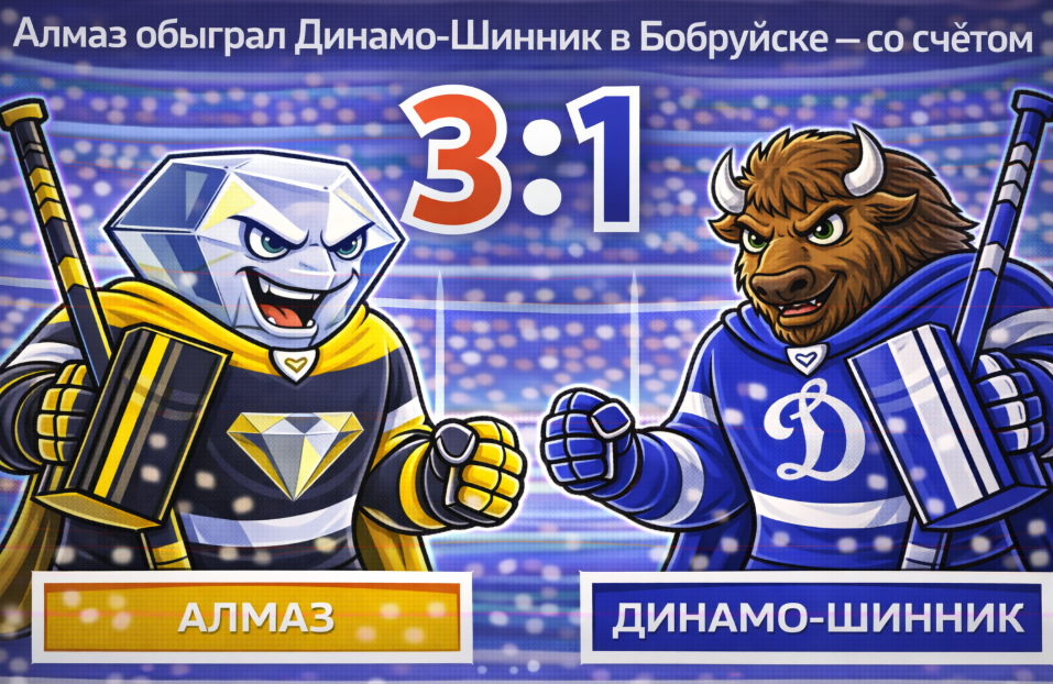 Алмаз вновь оказался сильнее Динамо-Шинника