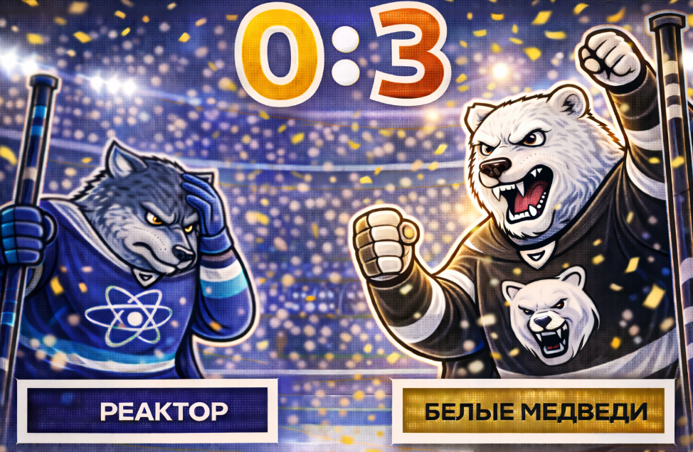 «Белые Медведи» не оставили шансов «Реактору»
