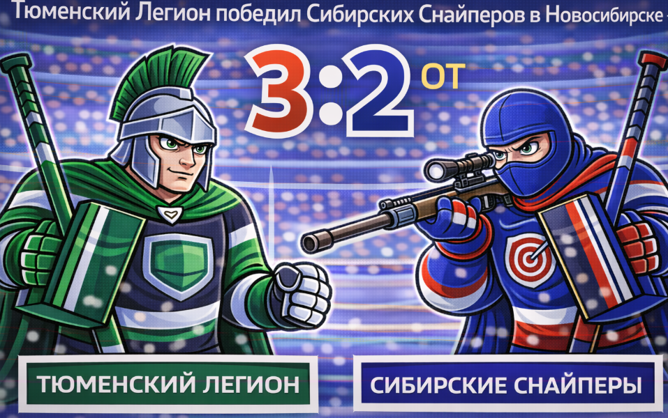 Тюменский Легион в овертайме обыграл Сибирских Снайперов