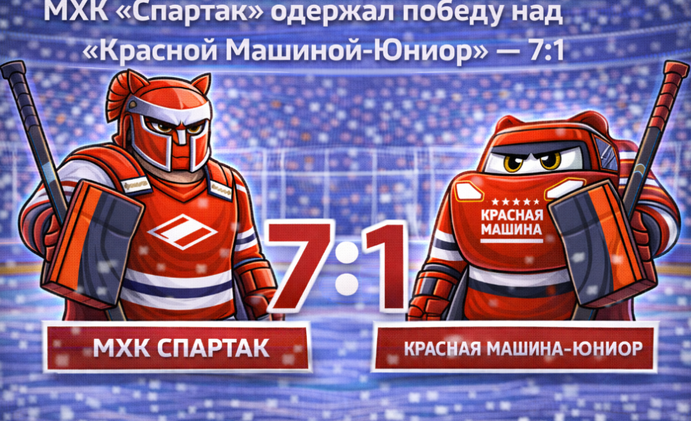 «Спартак» не оставил шансов «Красной Машине-Юниор»