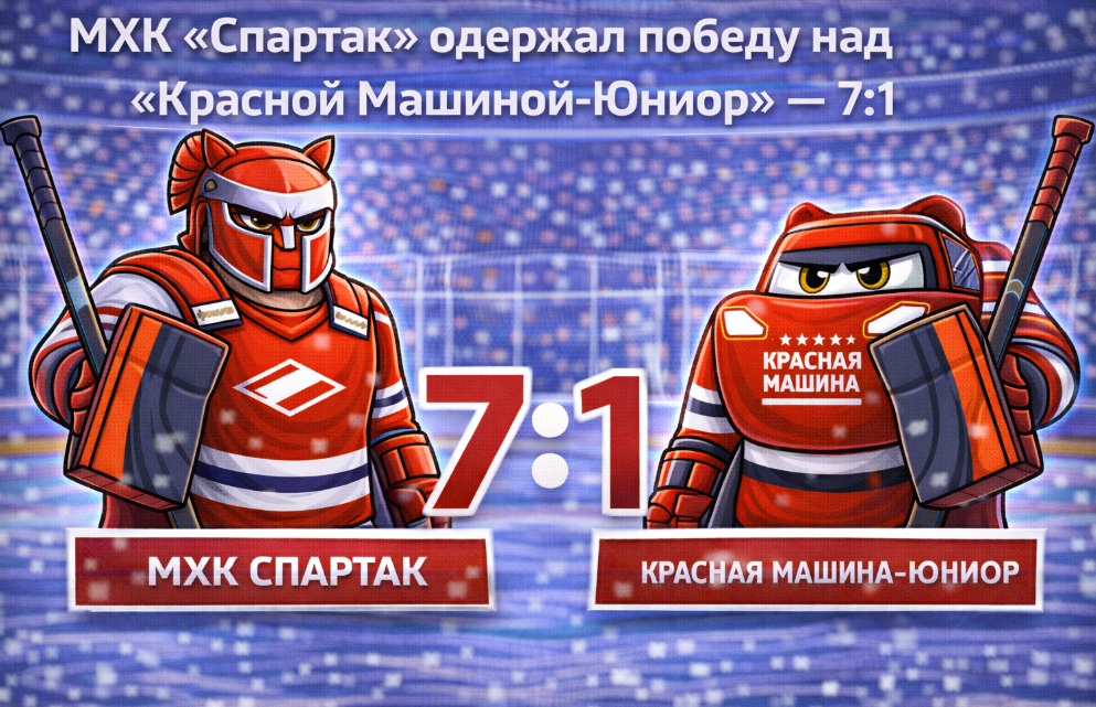«Спартак» не оставил шансов «Красной Машине-Юниор»