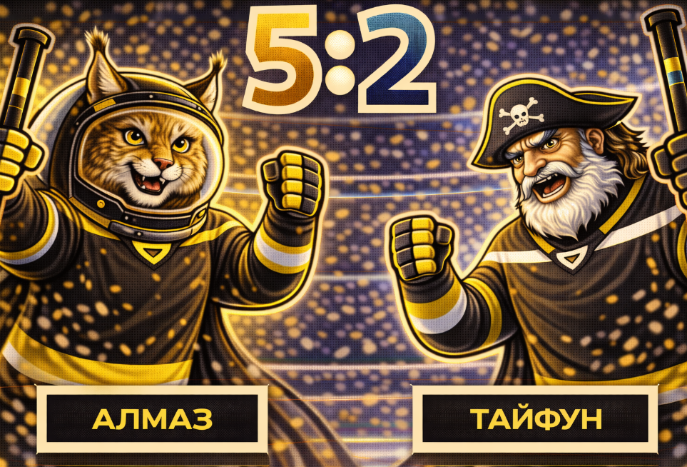 Перминов решил исход матча «Алмаза» с «Тайфуном»