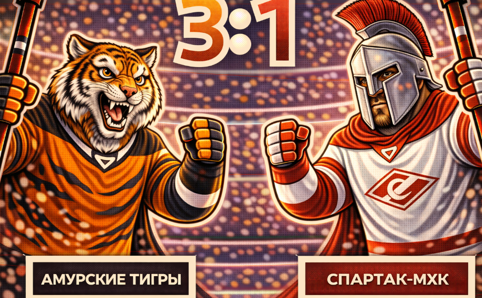 Дубль Мельника помог «Амурским Тиграм»