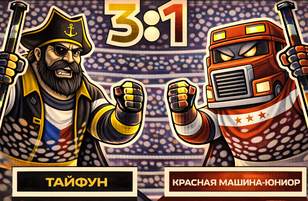 «Тайфун» взял реванш у «Красной Машины-Юниор»