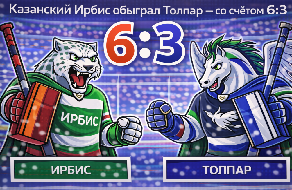 «Ирбис» в четвёртый раз за сезон оказался сильнее «Толпара»