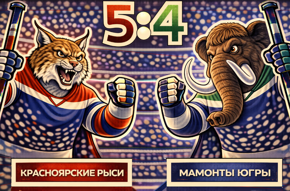 «Красноярские Рыси» вырвали победу у «Мамонтов Югры»