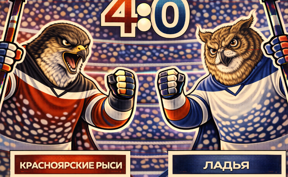 «Омские Ястребы» не оставили шансов «Ладье»