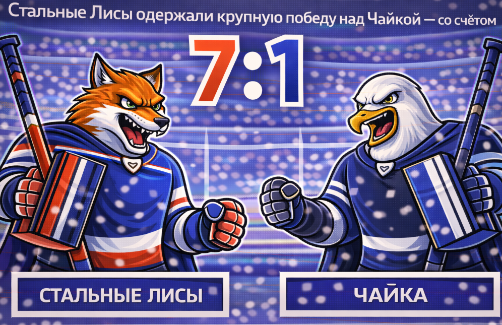 «Стальные Лисы» учинили разгром «Чайке»