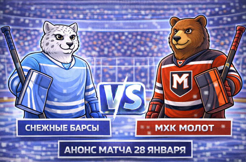 Снежные Барсы – МХК Молот: анонс матча 28 января