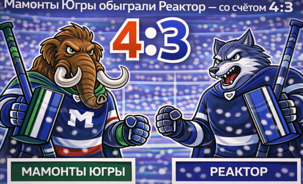 «Мамонты Югры» увезли победу из Нижнекамска