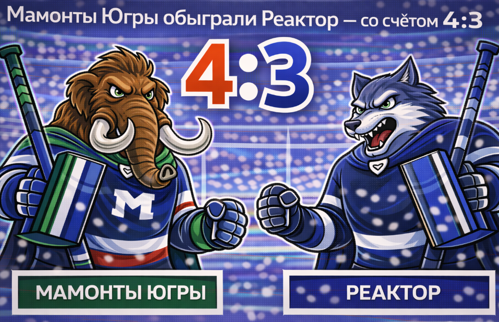 «Мамонты Югры» увезли победу из Нижнекамска