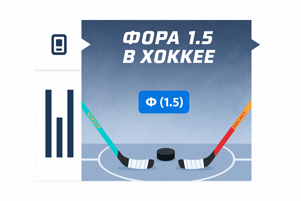 Фора 1.5 в хоккее: что значит ставка