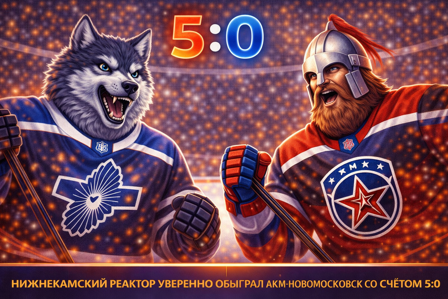 Реактор разгромил АКМ-Новомосковск в выездном матче