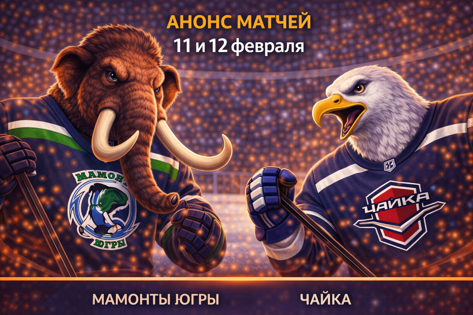 Мамонты Югры – Чайка: анонс матчей 11 и 12 февраля