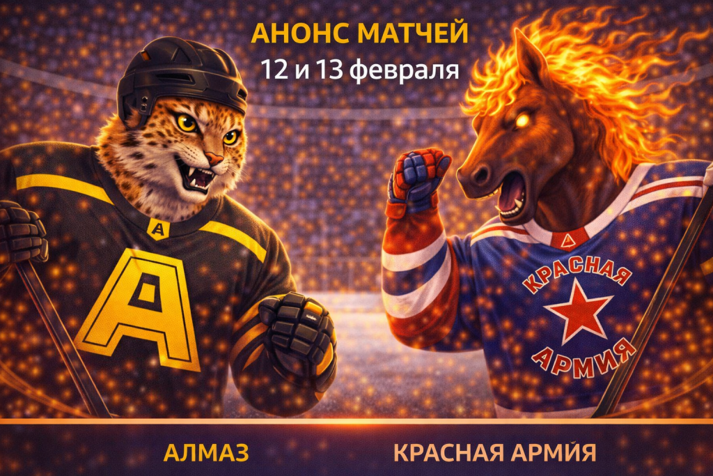 Алмаз – Красная Армия: анонс матчей 12 и 13 февраля