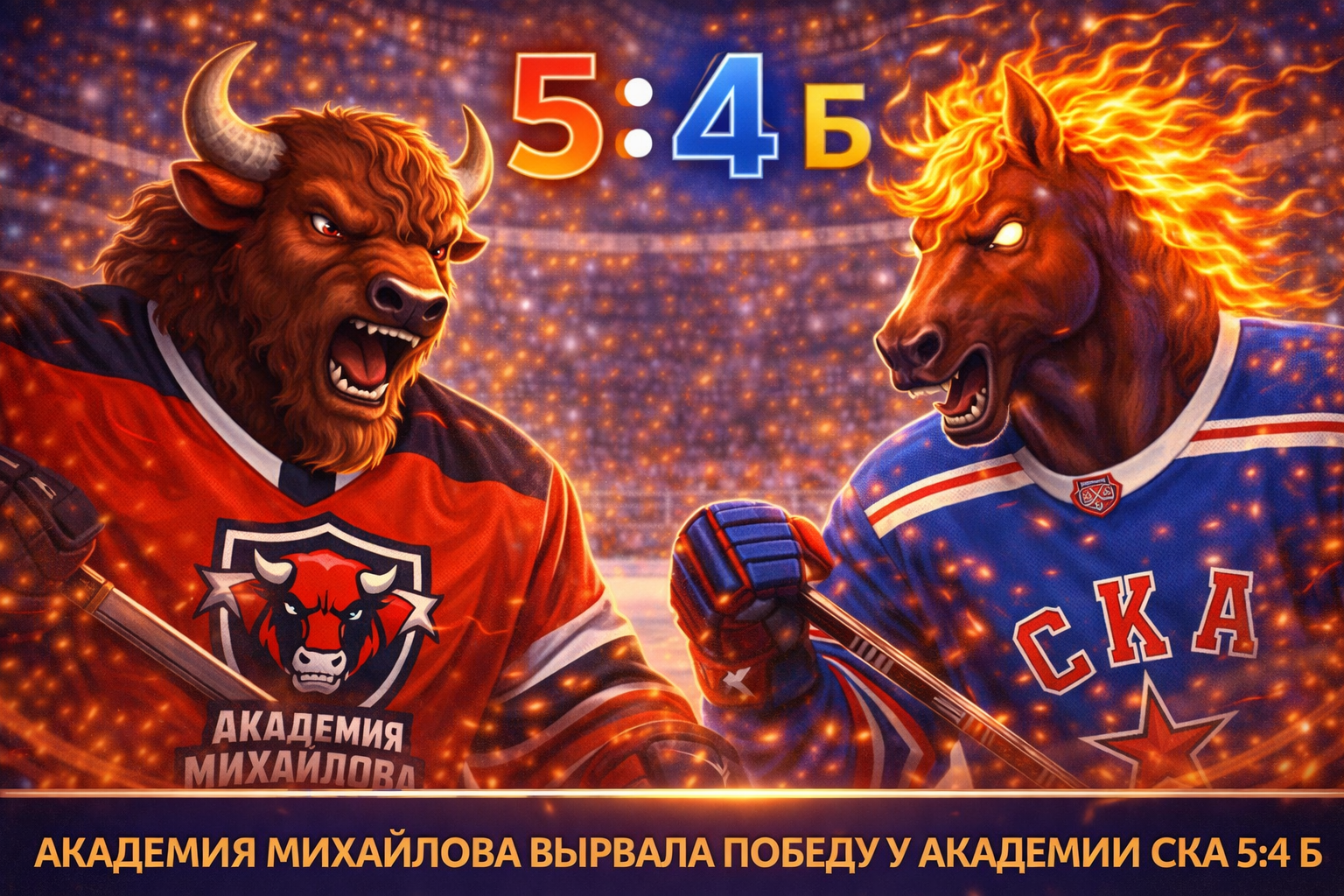 Академия Михайлова обыграла Академию СКА по буллитам