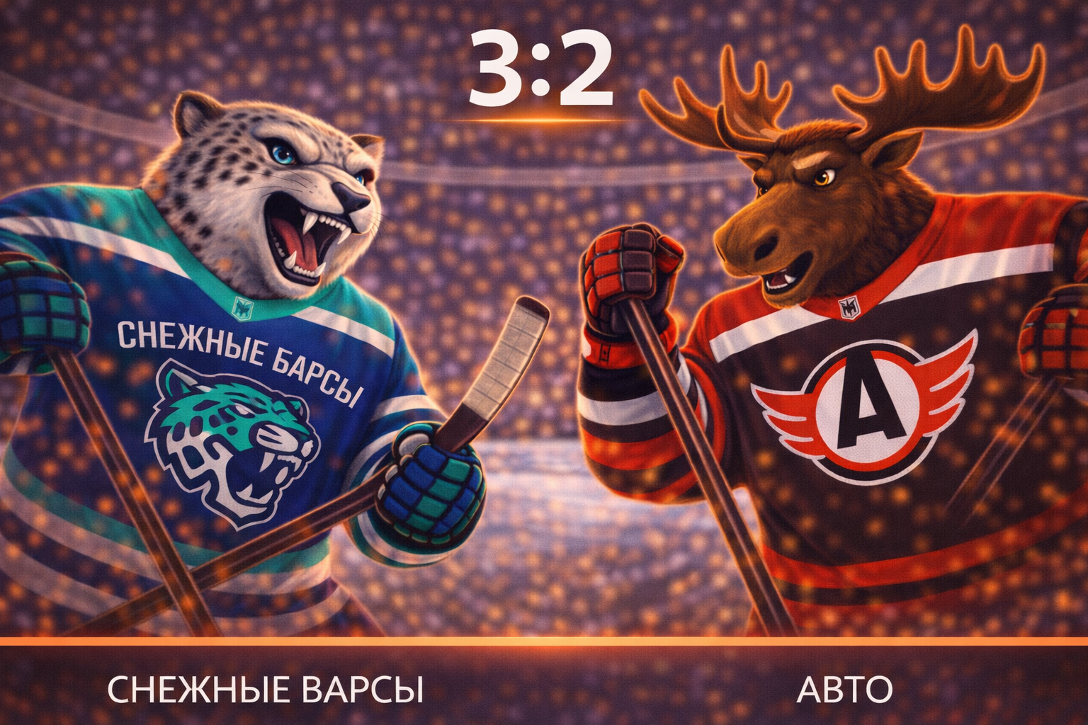 Снежные Барсы вырвали победу у Авто