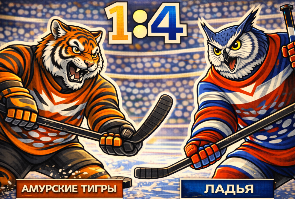 Ладья уверенно разобралась с Амурскими Тиграми