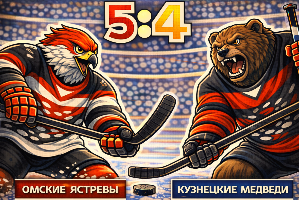 Омские Ястребы вытащили матч с 0:3