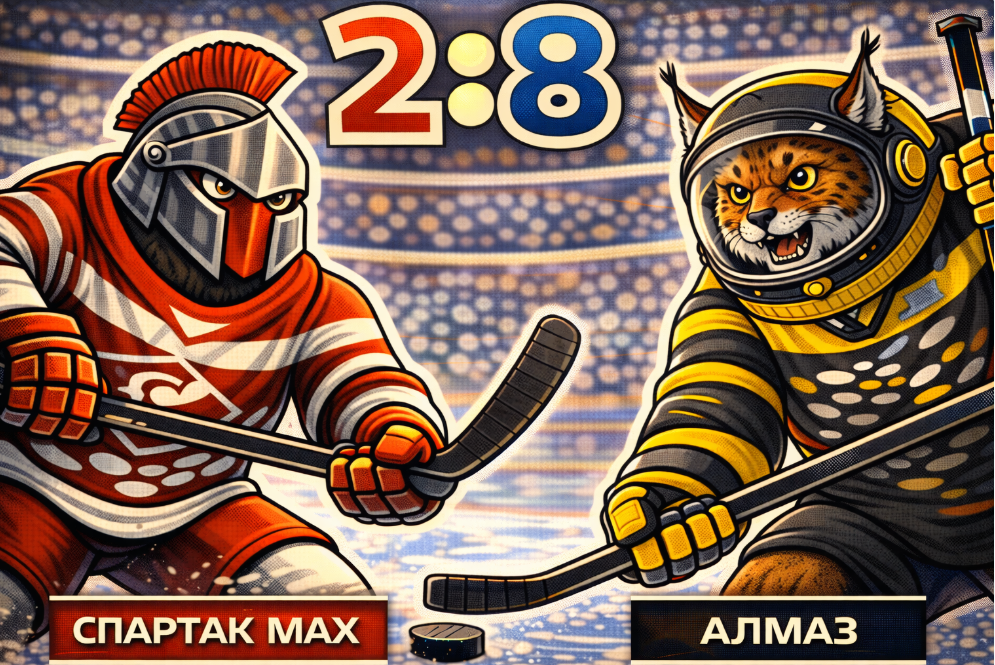 Алмаз разгромил Спартак МАХ в Москве