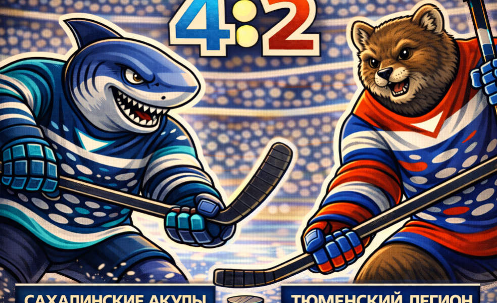 Сахалинские Акулы взяли два очка у Тюменского Легиона