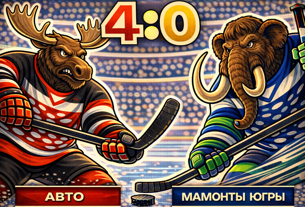 Авто взял реванш у Мамонтов Югры — 4:0